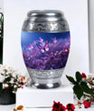 Classic 3-inch Butterflies fly Sunset Meadow Cremation Urn.