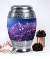 Classic 3-inch Butterflies fly Sunset Meadow Cremation Urn.