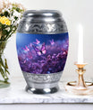 Classic 3-inch Butterflies fly Sunset Meadow Cremation Urn.