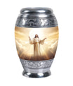 Classic Jesus Christ with Holy Cross memorial urn.