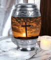 Jesus on the cross Memorial Urn for storing human ashes