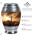 Jesus Christ Cross Urn, classic urn for cremation ashes