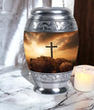 Jesus Christ Cross Urn, classic urn for cremation ashes