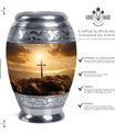 3 Inch Jesus Cross Memorial Urn with Personalized Engraving