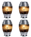 3 Inch Jesus Cross Memorial Urn with Personalized Engraving