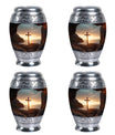 Ocean Jesus Cross Urn for Human Ashes Classic Cremation Urn