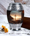 Ocean Jesus Cross Urn for Human Ashes Classic Cremation Urn