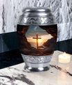 3 Inch Ocean Jesus Cross Urn, with Custom Engraving