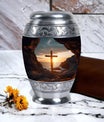 3 Inch Ocean Jesus Cross Urn, with Custom Engraving