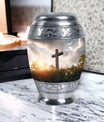 3-inch Aluminium Jesus Christ cross Cremation Urn