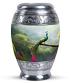 Classic Peacock Urn for ashes, offering personalization Urn.