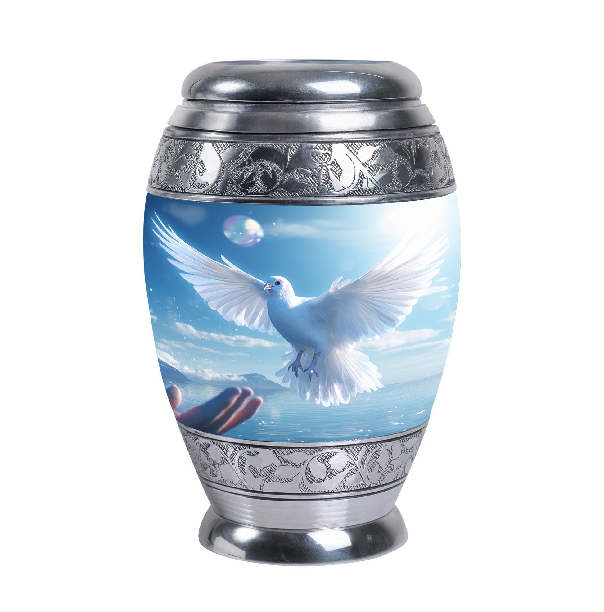 Classic Dove Urn for Human Ashes.