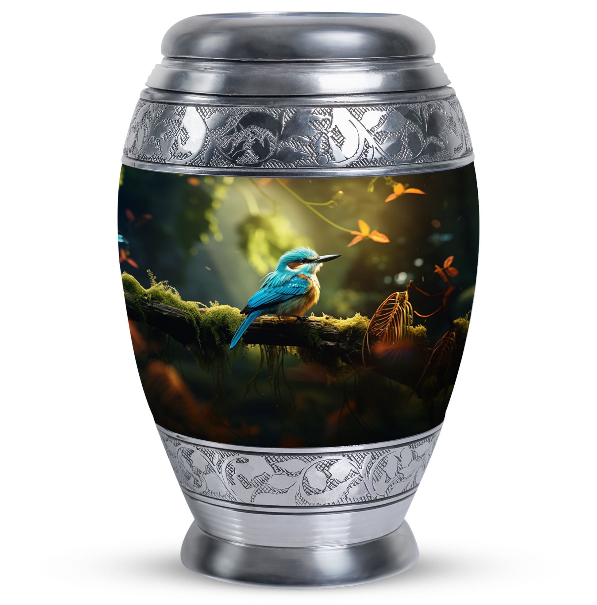 Blue Sparrow 3-inch Classic Urn, memorial urn for ashes