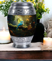 Blue Sparrow 3-inch Classic Urn, memorial urn for ashes