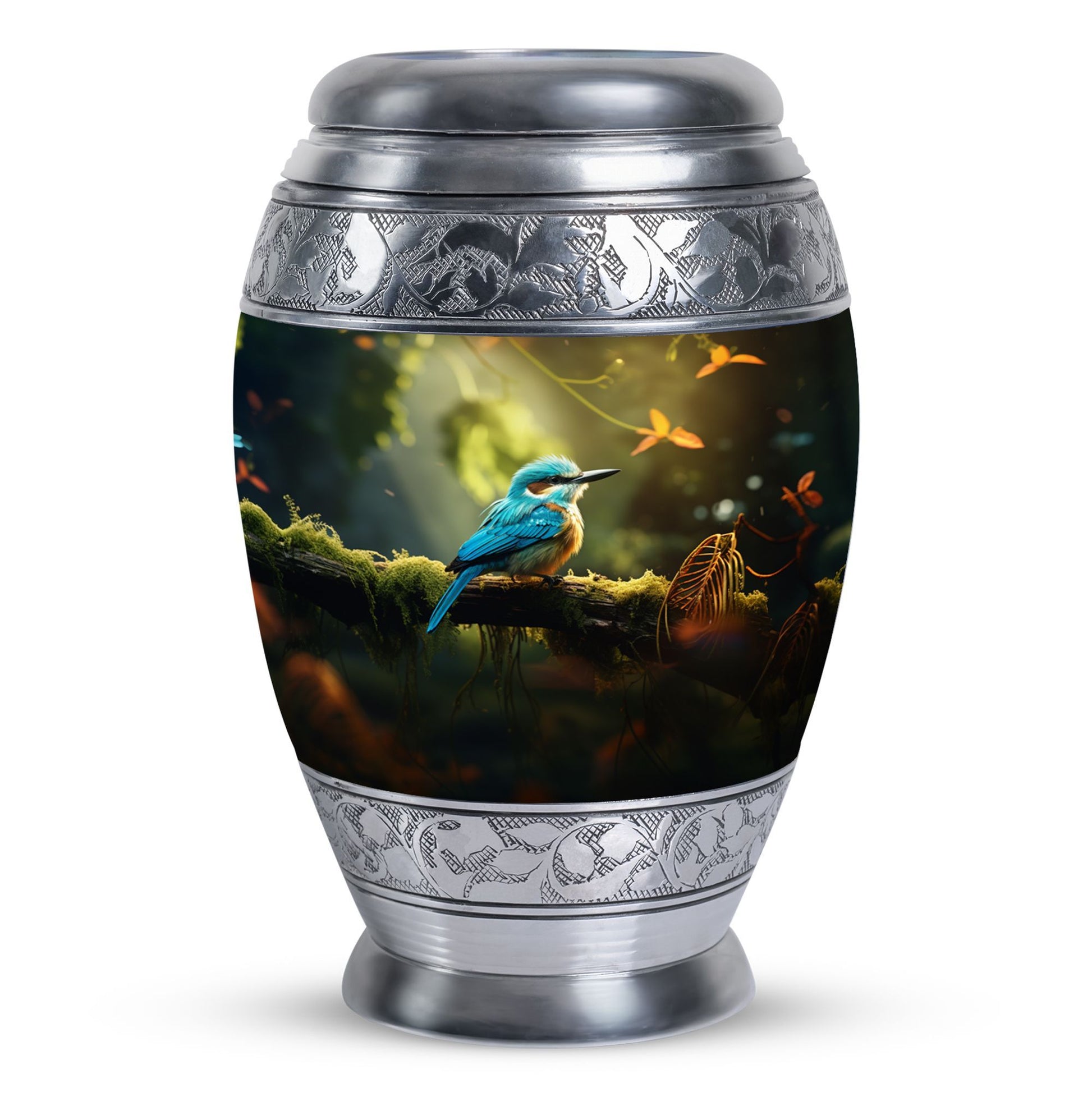 Blue Sparrow 3-inch Classic Urn, memorial urn for ashes