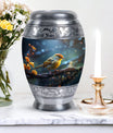 Classic Yellow Sparrow Cremation Urn.