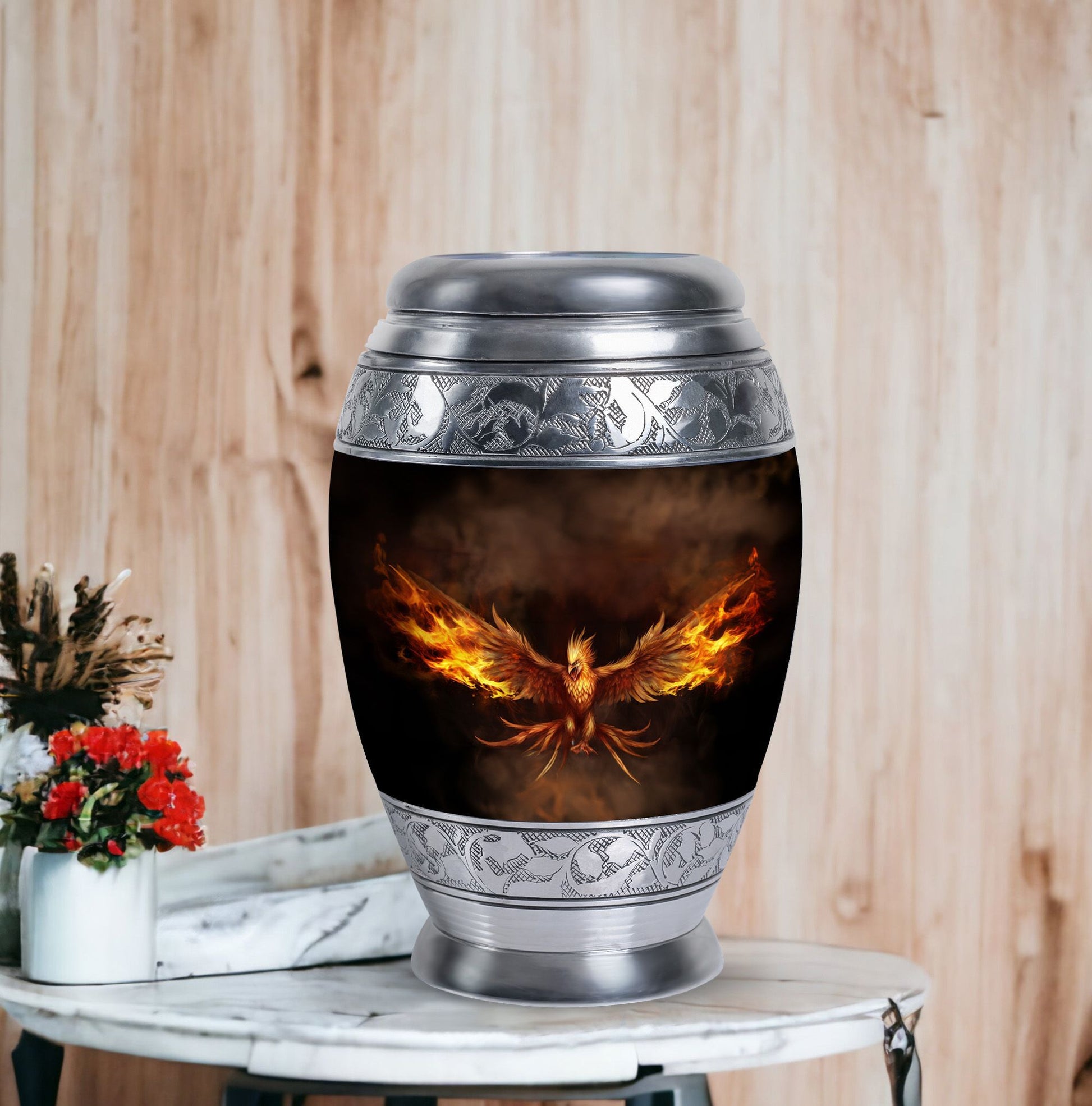 large Angry Phoenix Urn for Human ashes.