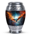 Classic 3-inch Blue Phoenix Cremation Urn For Ashes.