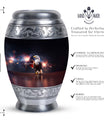 Classic Eagle Urn for Ashes in Aluminium, Personalizable