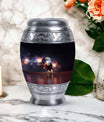 Classic Eagle Urn for Ashes in Aluminium, Personalizable