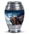 Eagle Urn, Aluminium, perfect for cremated human ashes