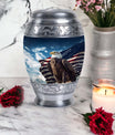 Eagle Urn, Aluminium, perfect for cremated human ashes