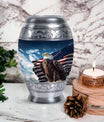 Eagle Urn, Aluminium, perfect for cremated human ashes