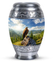 Eagle Memorial Urn, a classic large aluminium cremation urn.