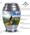 Eagle Memorial Urn, a classic large aluminium cremation urn.