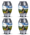 Eagle Memorial Urn, a classic large aluminium cremation urn.