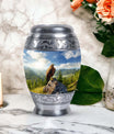 Eagle Memorial Urn, a classic large aluminium cremation urn.