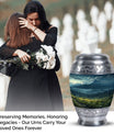 Small Mountain-themed Cremation Keepsake Urn, suitable for Ashes of Adult Male or Mom