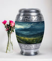 Small Mountain-themed Cremation Keepsake Urn, suitable for Ashes of Adult Male or Mom