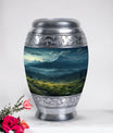 Small Mountain-themed Cremation Keepsake Urn, suitable for Ashes of Adult Male or Mom