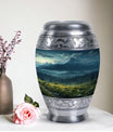 Small Mountain-themed Cremation Keepsake Urn, suitable for Ashes of Adult Male or Mom