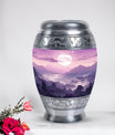 Large Mountains urn for safely keeping adult human ashes, suitable for both male and female