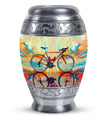 Abstract Cycling Dreams - Bike Urns Funeral Large  Urns