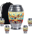 Abstract Cycling Dreams - Bike Urns Funeral Large  Urns