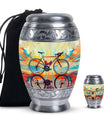 Abstract Cycling Dreams - Bike Urns Funeral Large  Urns