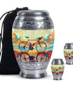 Abstract Cycling Dreams - Bike Urns Funeral Large  Urns