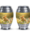 Sunlit Daisy Hopper - Rabbit Urns Funeral Large  Urns