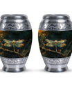 Amber Glide - Dragonfly Urn Large Memorial, Funeral Urn For Ashes