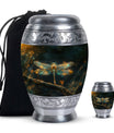Amber Glide - Dragonfly Urn Large Memorial, Funeral Urn For Ashes