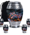Digital Firefly Elegance - Dragonfly Urn Memorial, Funeral Cremation Urn