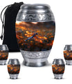 Fiery Dragonfly Dreams - Dragonfly Urn Memorial, Funeral Shape Urn