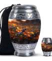 Fiery Dragonfly Dreams - Dragonfly Urn Memorial, Funeral Shape Urn