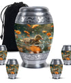 Dawn Flower Duckling - Duck Urn Large Memorial, Funeral Urn For Ashes