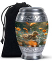 Dawn Flower Duckling - Duck Urn Large Memorial, Funeral Urn For Ashes