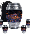 Starry Night Prowl - Tiger Urn Memorial, Funeral Shape Urn
