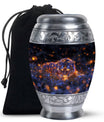 Starry Night Prowl - Tiger Urn Memorial, Funeral Shape Urn